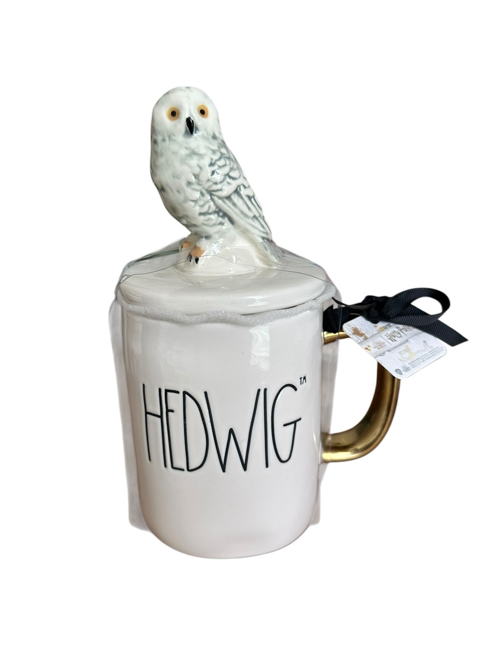 NEW Rae Dunn Harry Potter Collection HEDWIG Mug w/Owl Topper